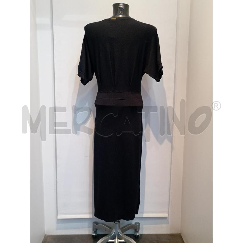 VESTITO DONNA TWIN SET NERO LUNGO CON SPACCO | Mercatino dell'Usato Moncalieri bengasi 2
