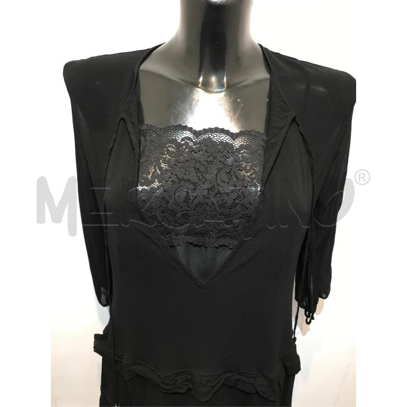VESTITO DONNA TWIN SET NERO VOILE MEZZA MANICA | Mercatino dell'Usato Moncalieri bengasi 4