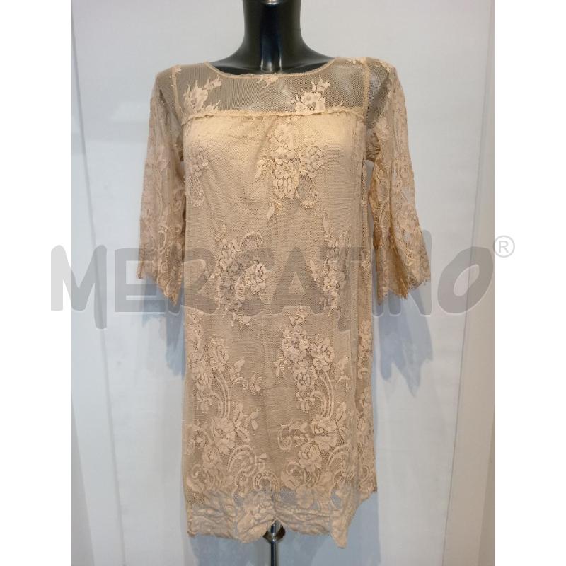 VESTITO DONNA TWIN SET PIZZO BEIGE | Mercatino dell'Usato Moncalieri bengasi 1
