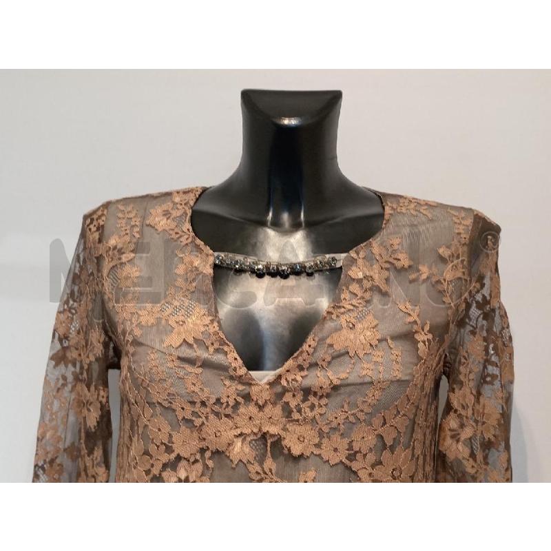 VESTITO DONNA TWIN SET PIZZO VERDE ROSA | Mercatino dell'Usato Moncalieri bengasi 4