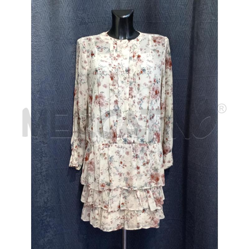 VESTITO DONNA TWIN SET ROSA FIORI VOILE | Mercatino dell'Usato Moncalieri bengasi 1