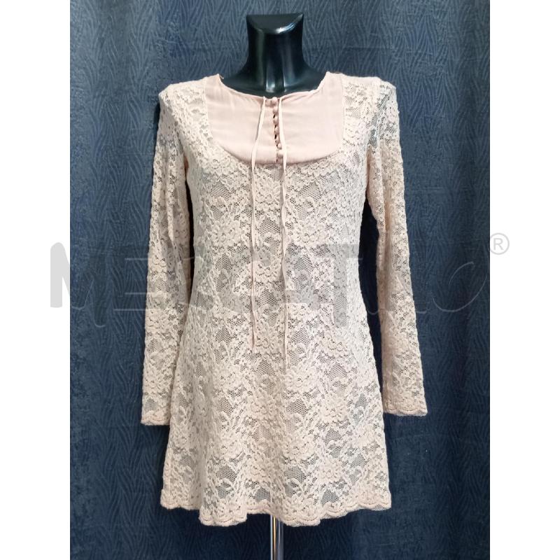 VESTITO DONNA TWIN SET ROSA PIZZO | Mercatino dell'Usato Moncalieri bengasi 1