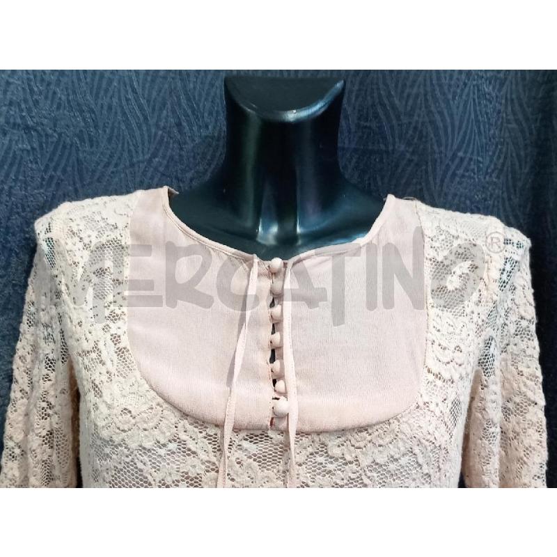 VESTITO DONNA TWIN SET ROSA PIZZO | Mercatino dell'Usato Moncalieri bengasi 3