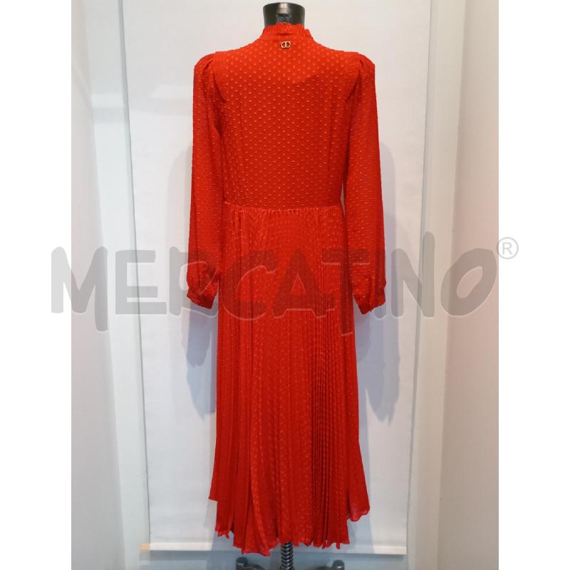 VESTITO DONNA TWIN SET ROSSO MANICA LUNGA  CON POIS | Mercatino dell'Usato Moncalieri bengasi 2