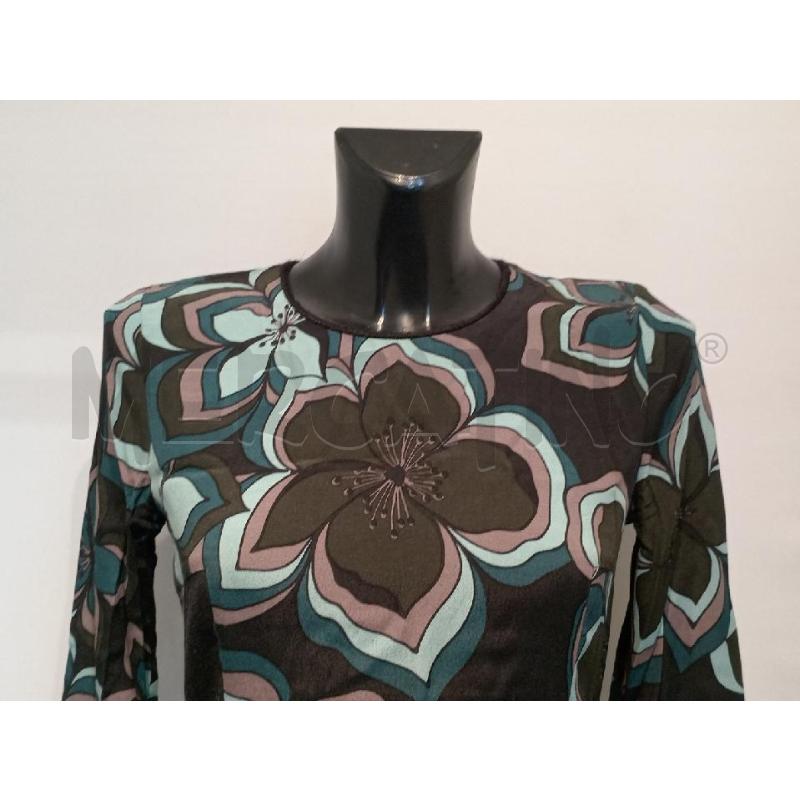 VESTITO DONNA TWIN SET VERDE FIORI MANICA LUNGA | Mercatino dell'Usato Moncalieri bengasi 3
