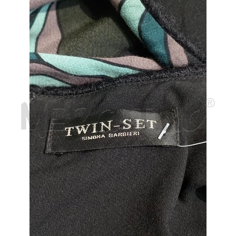 VESTITO DONNA TWIN SET VERDE FIORI MANICA LUNGA | Mercatino dell'Usato Moncalieri bengasi 5