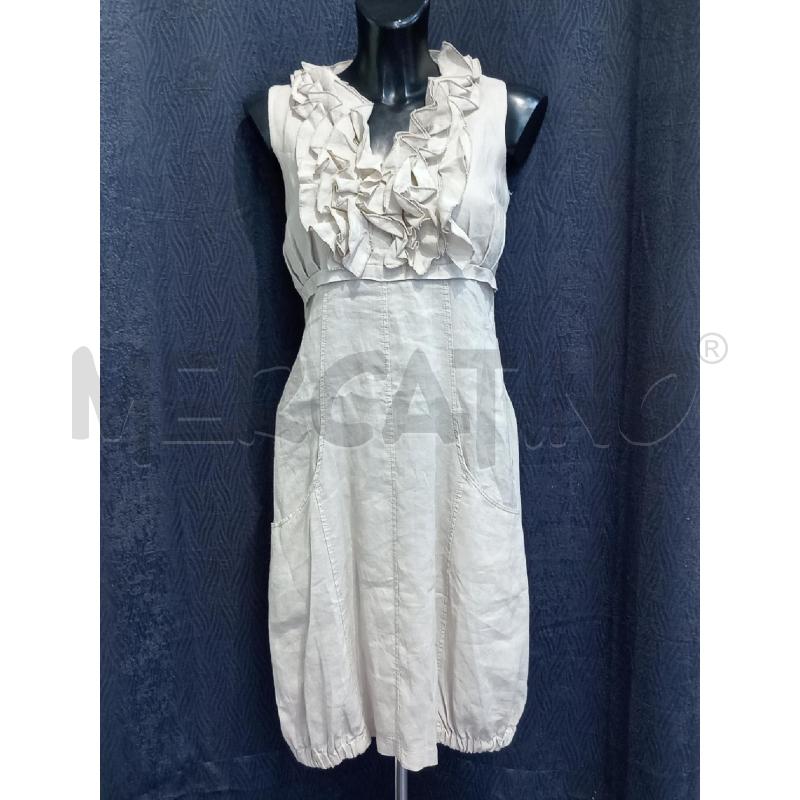 VESTITO DONNA VANILLA BEIGE CON VOILANT | Mercatino dell'Usato Moncalieri bengasi 1