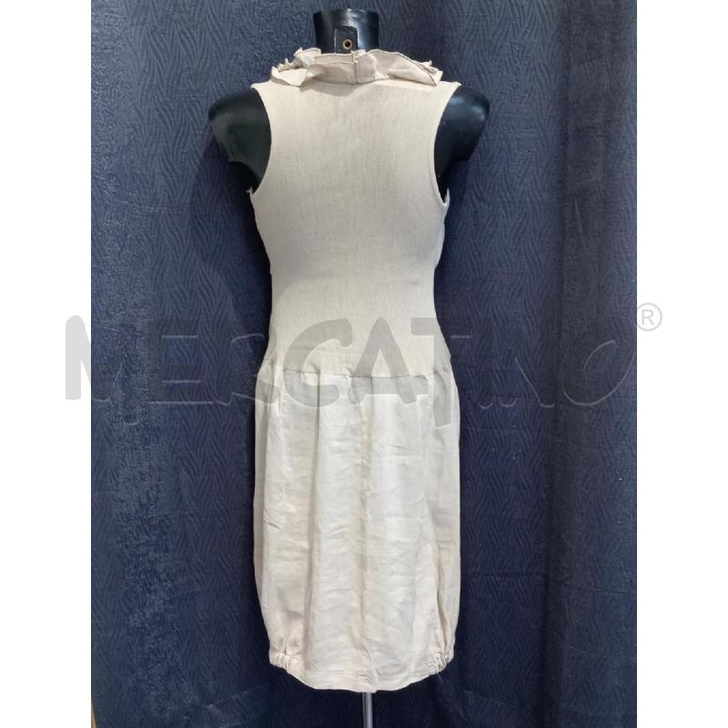 VESTITO DONNA VANILLA BEIGE CON VOILANT | Mercatino dell'Usato Moncalieri bengasi 2