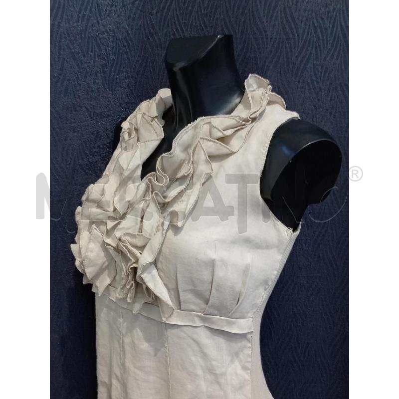 VESTITO DONNA VANILLA BEIGE CON VOILANT | Mercatino dell'Usato Moncalieri bengasi 3