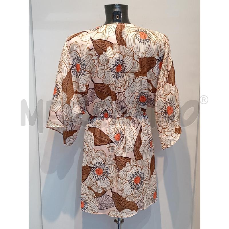 VESTITO DONNA VICOLO BEIGE FIORI SCOLLO V | Mercatino dell'Usato Moncalieri bengasi 2