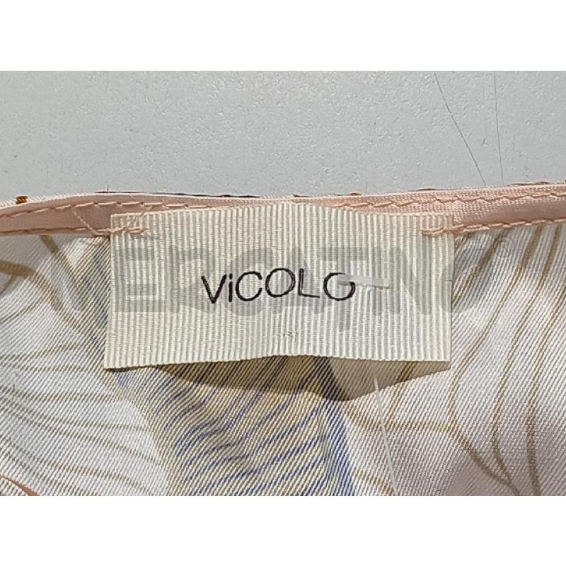 VESTITO DONNA VICOLO BEIGE FIORI SCOLLO V | Mercatino dell'Usato Moncalieri bengasi 5