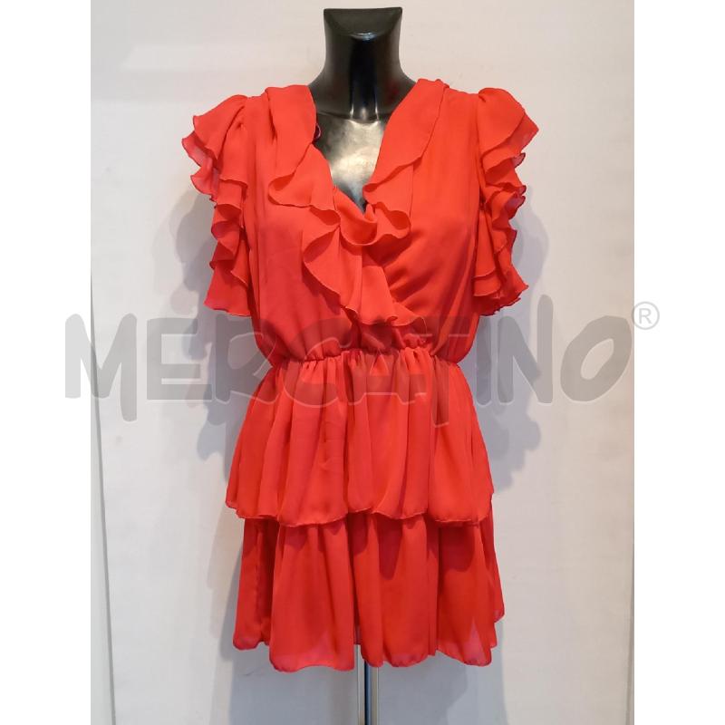 VESTITO DONNA VICOLO ROSSO CON BALZE | Mercatino dell'Usato Moncalieri bengasi 1