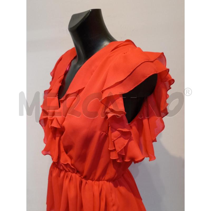 VESTITO DONNA VICOLO ROSSO CON BALZE | Mercatino dell'Usato Moncalieri bengasi 3