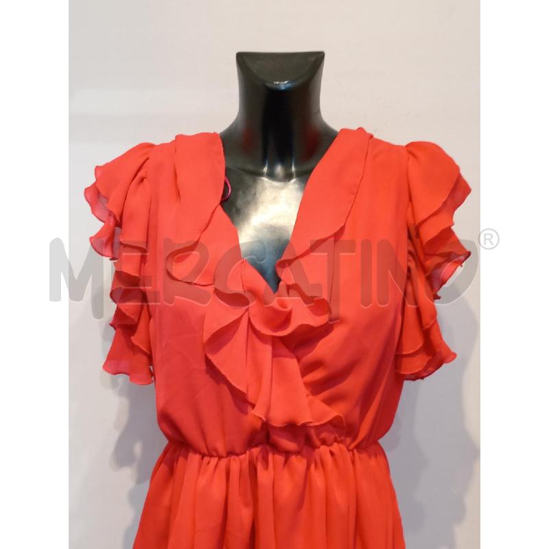 VESTITO DONNA VICOLO ROSSO CON BALZE | Mercatino dell'Usato Moncalieri bengasi 4