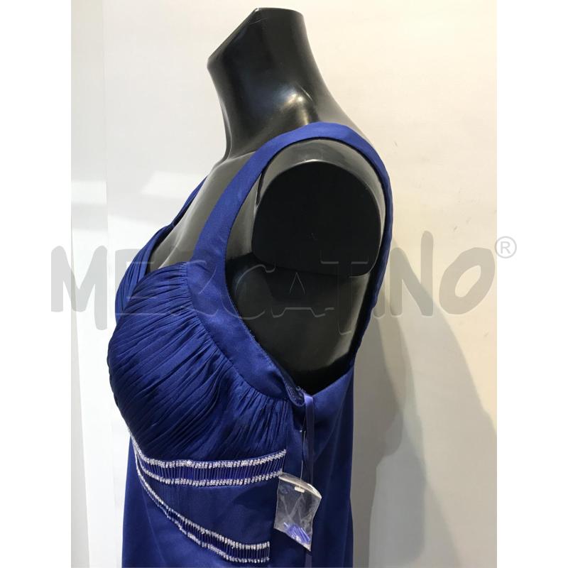 VESTITO DONNA VITTORIA ROMANO BLU CON INSERTI PERLINE | Mercatino dell'Usato Moncalieri bengasi 4