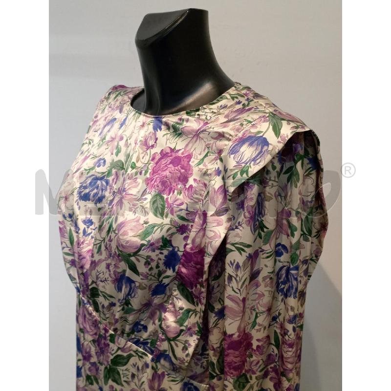 VESTITO DONNA ZARA BIANCO FIORI LILLA | Mercatino dell'Usato Moncalieri bengasi 3