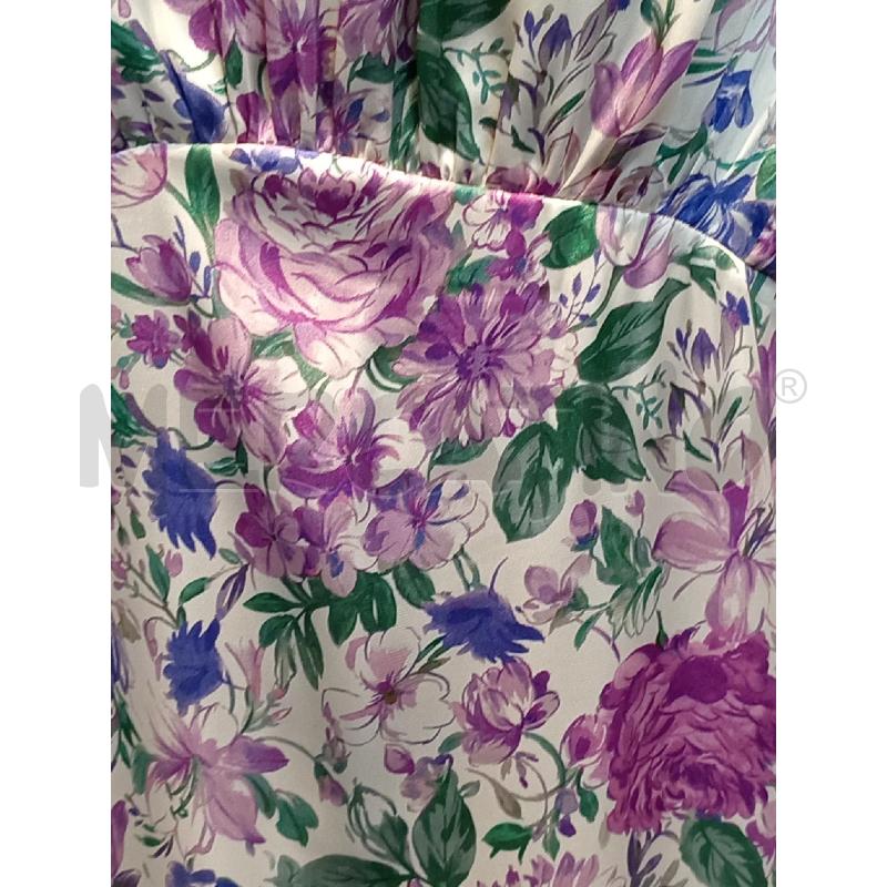 VESTITO DONNA ZARA BIANCO FIORI LILLA | Mercatino dell'Usato Moncalieri bengasi 4