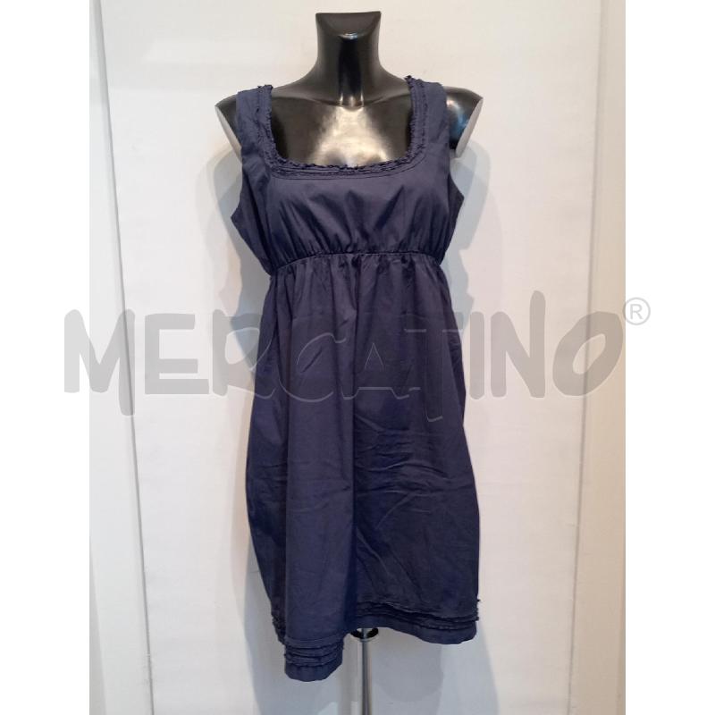 VESTITO DONNA ZEROTTO BLU SMANICATO CON ELASTICO | Mercatino dell'Usato Moncalieri bengasi 1