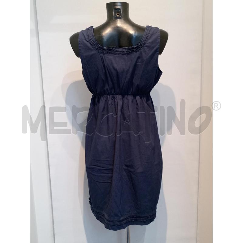 VESTITO DONNA ZEROTTO BLU SMANICATO CON ELASTICO | Mercatino dell'Usato Moncalieri bengasi 2