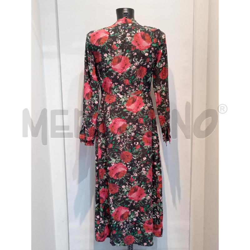 VESTITO DONNA  MY TWIN NERO CON FANTASIA FLOREALE ROSE  | Mercatino dell'Usato Moncalieri bengasi 2
