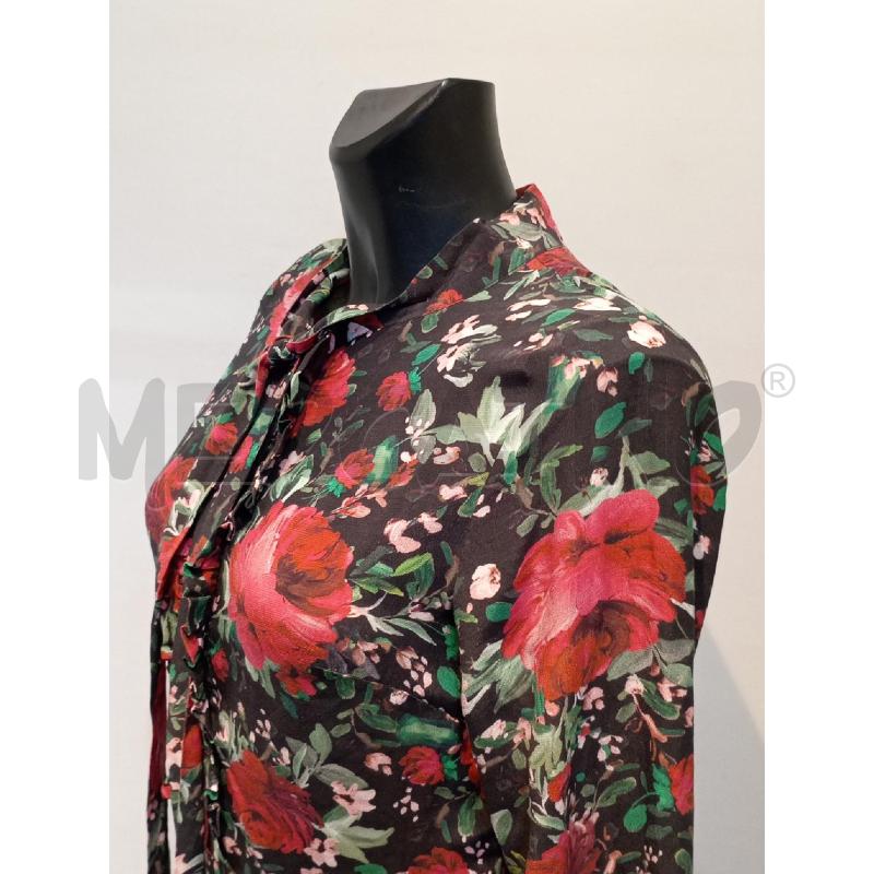 VESTITO DONNA  MY TWIN NERO CON FANTASIA FLOREALE ROSE  | Mercatino dell'Usato Moncalieri bengasi 4