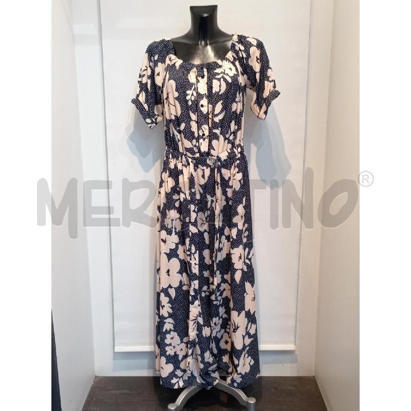 VESTITO TUTA DONNA FRACOMINA JEANS NERO FIORI SORA  | Mercatino dell'Usato Moncalieri bengasi 1