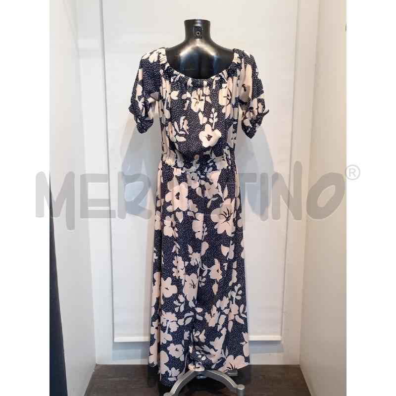 VESTITO TUTA DONNA FRACOMINA JEANS NERO FIORI SORA  | Mercatino dell'Usato Moncalieri bengasi 2