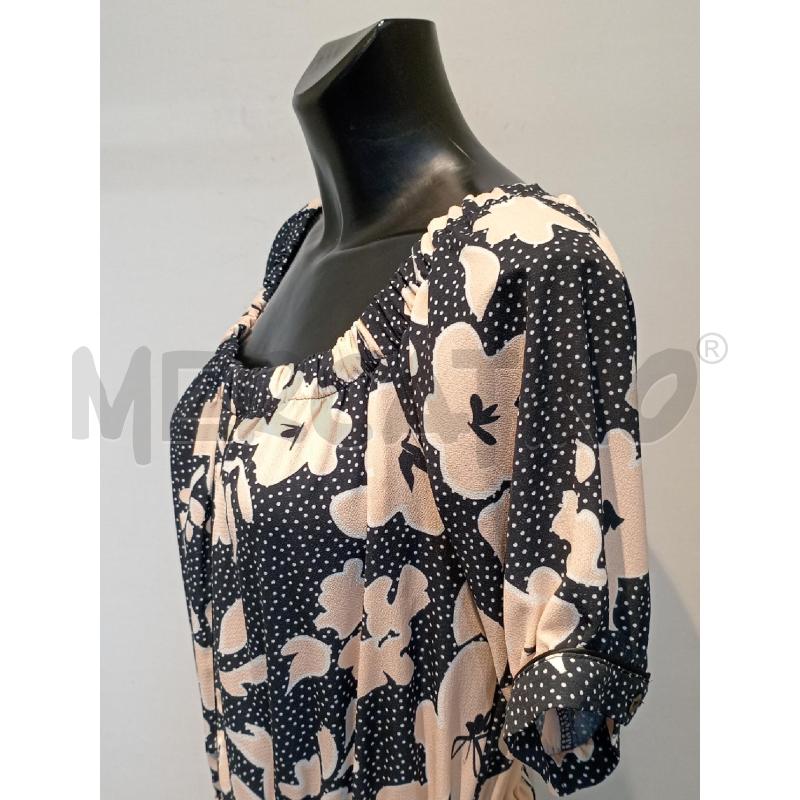 VESTITO TUTA DONNA FRACOMINA JEANS NERO FIORI SORA  | Mercatino dell'Usato Moncalieri bengasi 3