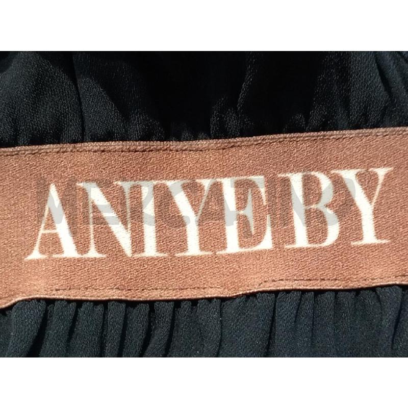 VESTITO TUTONE  DONNA ENIYEBY NERO EFFETTO CINTA MARRONE  | Mercatino dell'Usato Moncalieri bengasi 5