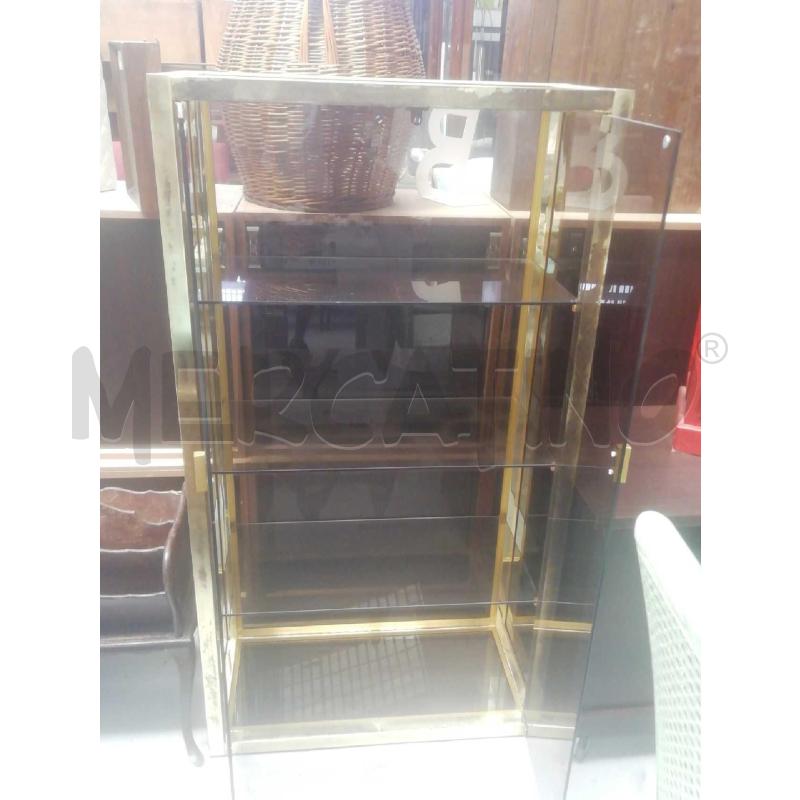VETRINETTA OTTONE RIPIANI FUME 37X77X140 | Mercatino dell'Usato Moncalieri bengasi 3