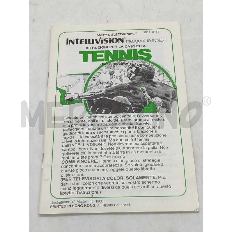 VIDEO GIOCO MATTEL INTELLIVISION TENNIS  | Mercatino dell'Usato Moncalieri bengasi 5