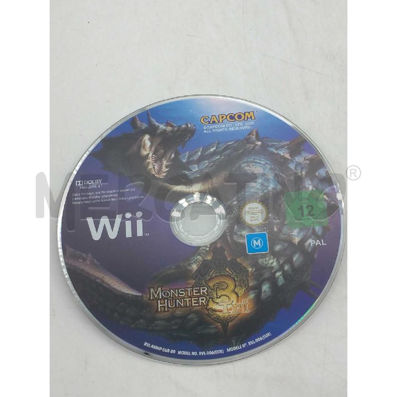 VIDEO GIOCO NINTENDO WII MONSTER HUNTER 3 TRI | Mercatino dell'Usato Moncalieri bengasi 5