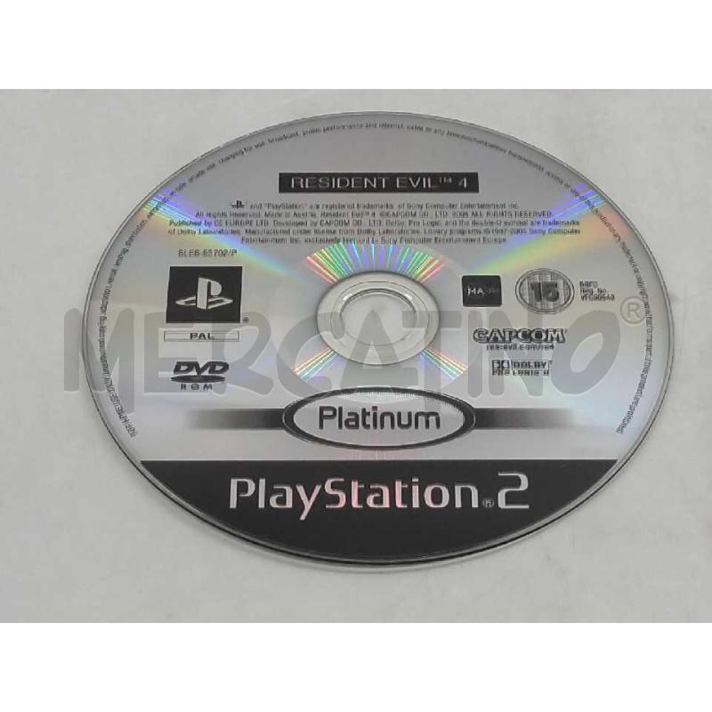 VIDEO GIOCO PS2 RESIDENT EVIL 4 PLATINUM | Mercatino dell'Usato Moncalieri bengasi 5