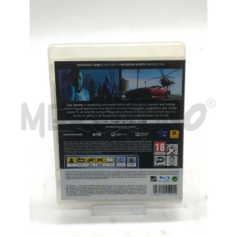 VIDEO GIOCO PS3 GTA V FIVE CON MAPPA | Mercatino dell'Usato Moncalieri bengasi 2