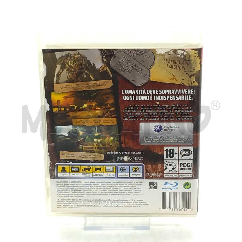 VIDEO GIOCO PS3 RESISTANCE 2 | Mercatino dell'Usato Moncalieri bengasi 2
