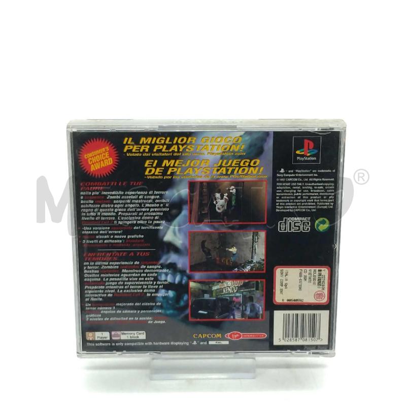 VIDEO GIOCO SONY PS1 RESIDENT EVIL DIRECTOR'S CUT  | Mercatino dell'Usato Moncalieri bengasi 2