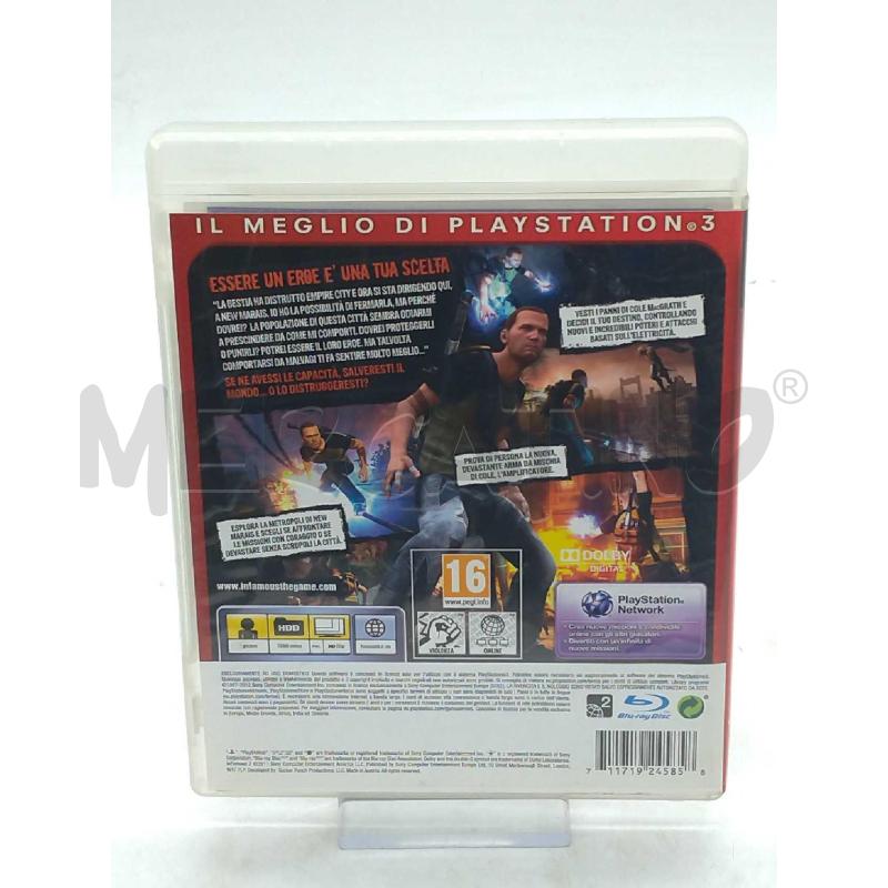 VIDEO GIOCO SONY PS3 ESSENTIAL INFAMOUS 2  | Mercatino dell'Usato Moncalieri bengasi 2
