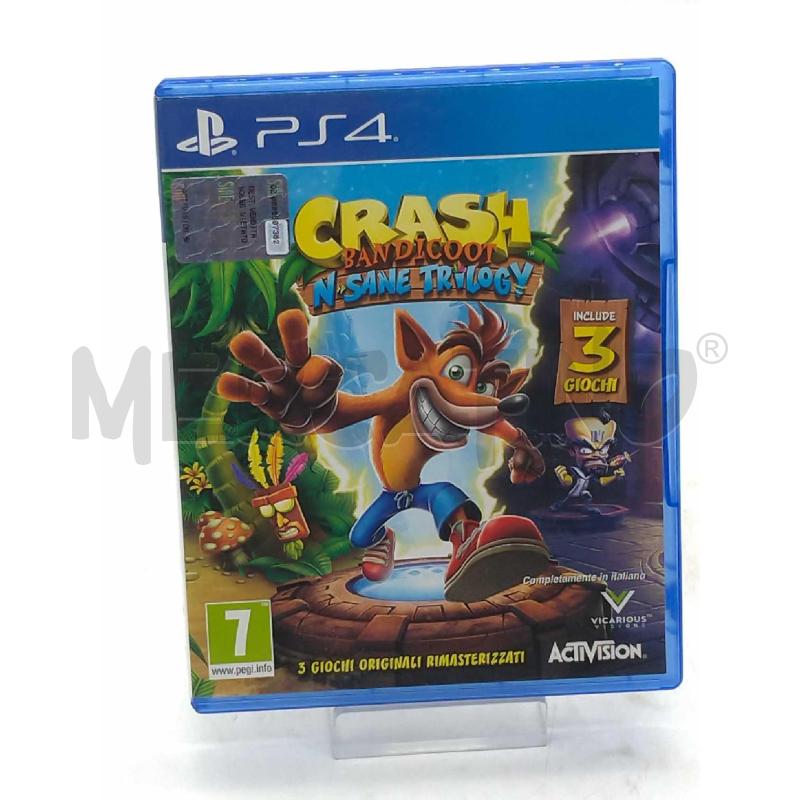 VIDEO GIOCO SONY PS4 CRASH BANDICOT N SANE TRILOGY | Mercatino dell'Usato Moncalieri bengasi 1
