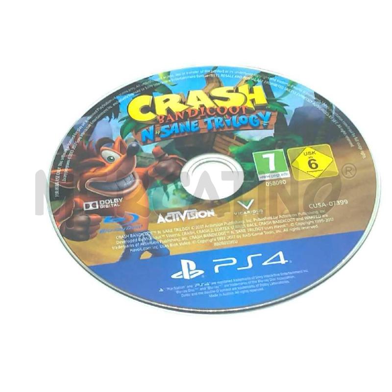 VIDEO GIOCO SONY PS4 CRASH BANDICOT N SANE TRILOGY | Mercatino dell'Usato Moncalieri bengasi 4