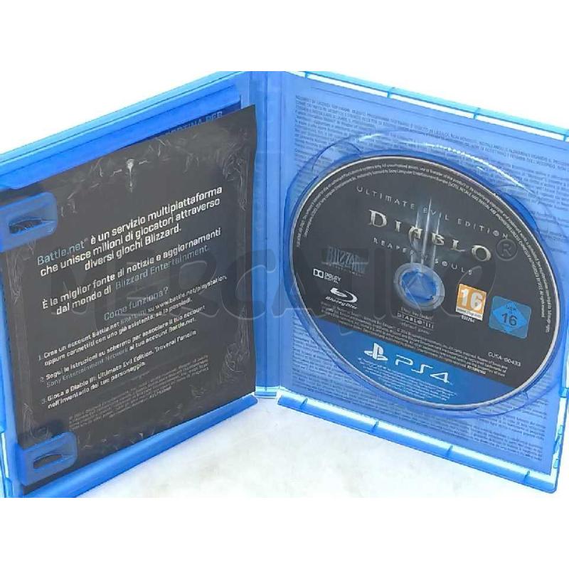 VIDEO GIOCO SONY PS4 DIABLO REAPER OF SOUL ULTIMATE EVIL EDITION | Mercatino dell'Usato Moncalieri bengasi 3