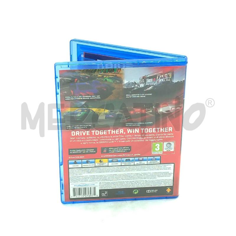 VIDEO GIOCO SONY PS4 DRIVECLUB | Mercatino dell'Usato Moncalieri bengasi 2