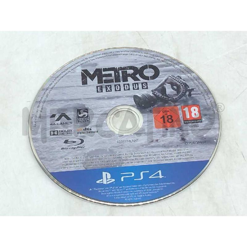 VIDEO GIOCO SONY PS4 METRO EXODUS | Mercatino dell'Usato Moncalieri bengasi 5