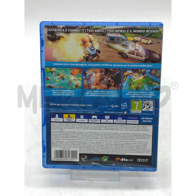 VIDEO GIOCO SONY PS4 MICROMACHINES WORLD SEIRES | Mercatino dell'Usato Moncalieri bengasi 2