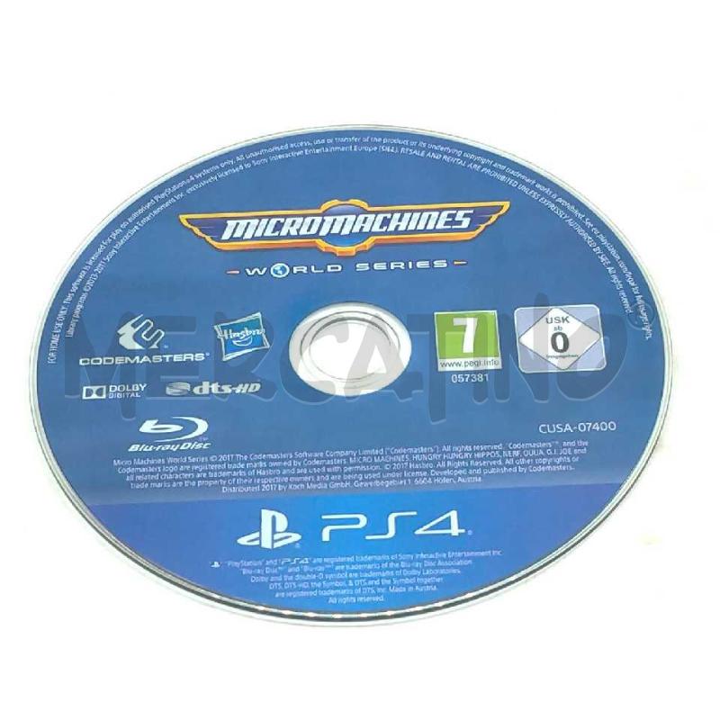 VIDEO GIOCO SONY PS4 MICROMACHINES WORLD SEIRES | Mercatino dell'Usato Moncalieri bengasi 5