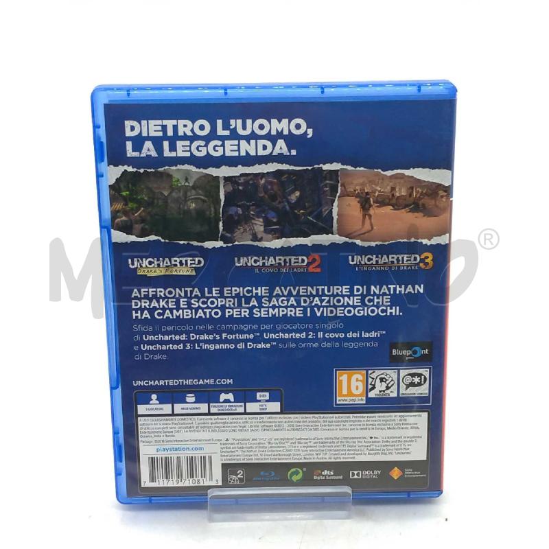 VIDEO GIOCO SONY PS4 UNCHARTED THE NATHAN DRAKE COLLECTION | Mercatino dell'Usato Moncalieri bengasi 2
