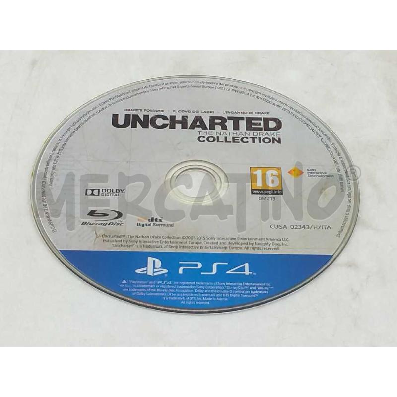 VIDEO GIOCO SONY PS4 UNCHARTED THE NATHAN DRAKE COLLECTION | Mercatino dell'Usato Moncalieri bengasi 4