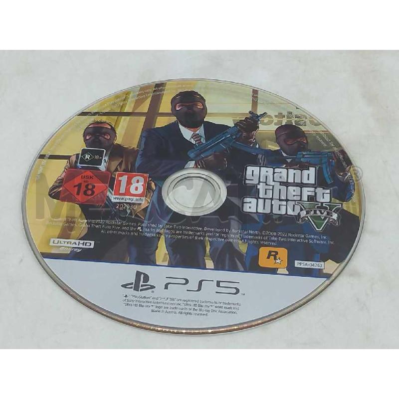 VIDEO GIOCO SONY PS5 GRAND THEFT AUTO FIVE V | Mercatino dell'Usato Moncalieri bengasi 4