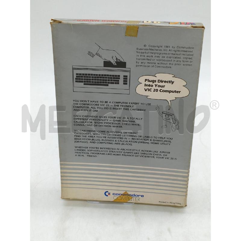 VIDEO GIOCO VIC 20 CARTDRIDGE NUMBER NABBER SHAPE GRABBER | Mercatino dell'Usato Moncalieri bengasi 2