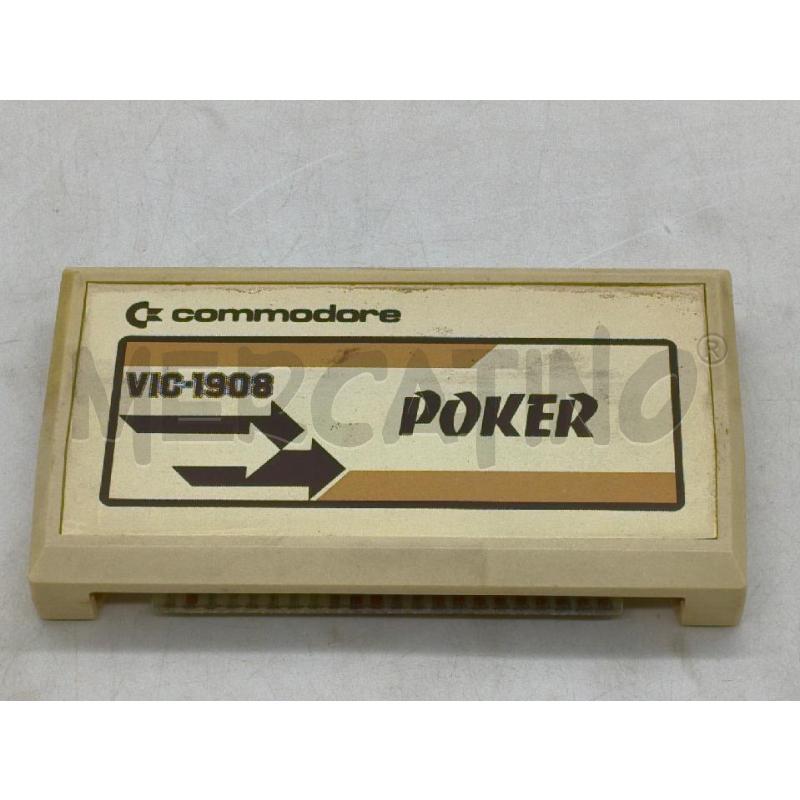 VIDEO GIOCO VIC 20 CARTRIDGE DRAW POKER  | Mercatino dell'Usato Moncalieri bengasi 4