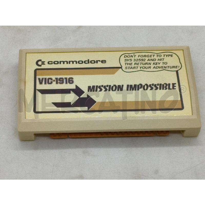 VIDEO GIOCO VIC 20 CARTRIDGE MISSION IMPOSSIBLE ADVENTURE | Mercatino dell'Usato Moncalieri bengasi 3
